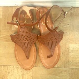 Jessica Simpson tan sandals